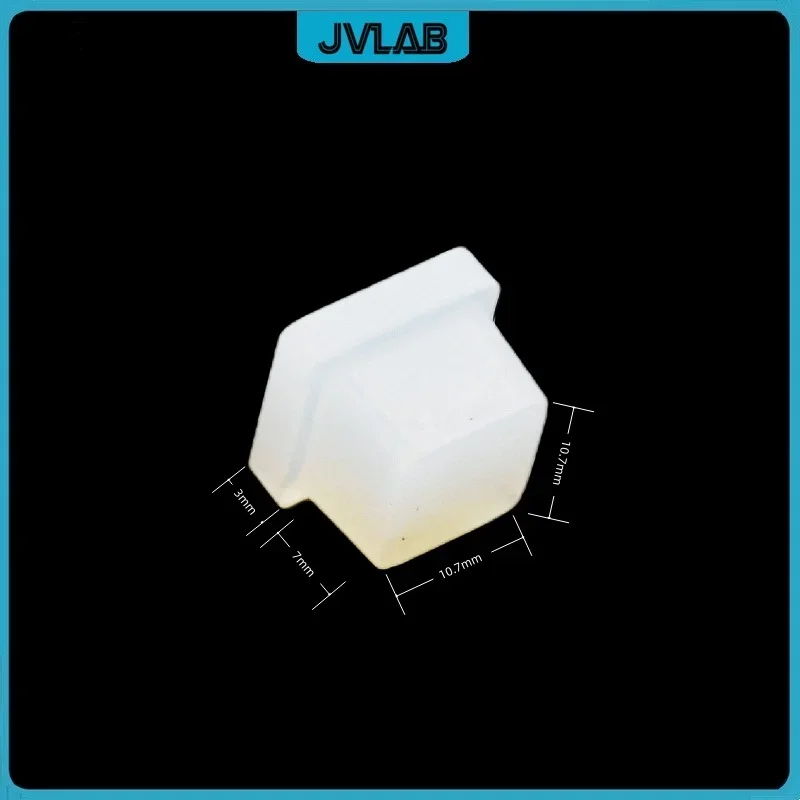 Quartz Cuvette Cell Silicone Cell Cover Glass Cuvette Lid Quartz Cuvette Silicone Stopper For Size 10mm*10mm Cuvettes Resistant Corrosion 10 / PK