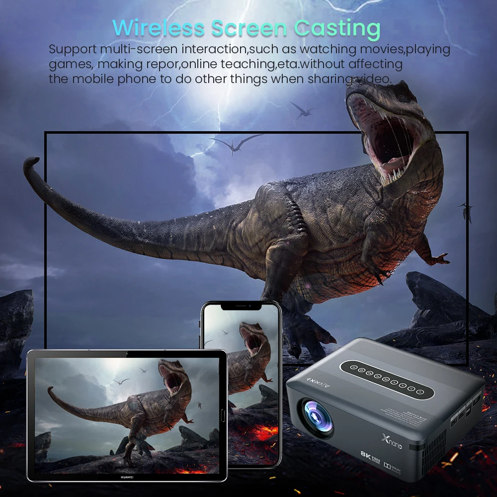 Transpeed 프로젝터 4K 1080P 8K 비디오 300ANSI LED 안드로이드 프로젝터 12000 루멘 BT5.0 듀얼 와이파이 풀 HD HDR10 + 홈 시어터용