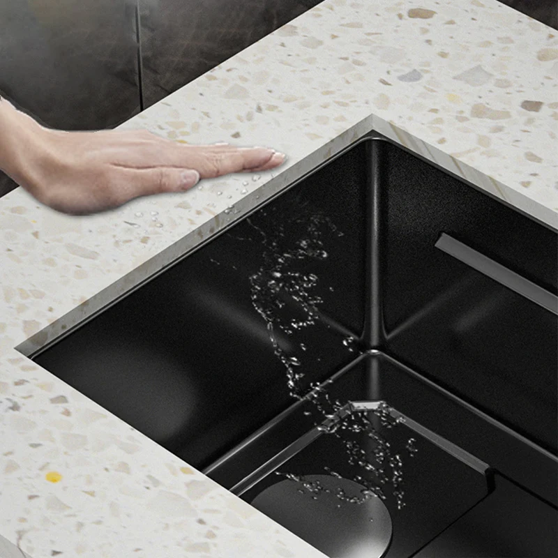 Nano Single Bowl Kitchen Sinks Kitchen Sink Undermount High-end Handmade for Kitchen Sink, Bar Sink or Outdoor Sink 4