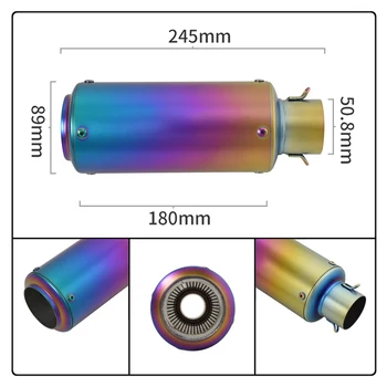 Motorcycle Exhaust For Ninja ZX4R ZX6R F900XR DUKE 390 790 CB500