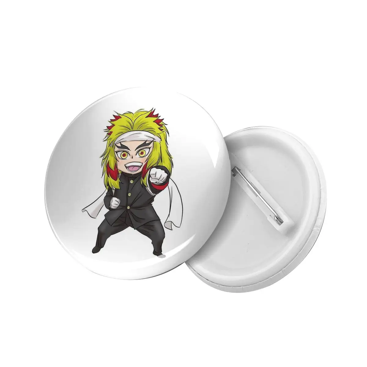 Demon Slayer: Kimetsu no Yaiba Button pin Demon Slayer Pins Button Badge  2.3 Inches Diameter : : Clothing, Shoes & Accessories