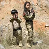 Exercise Special Forces Kids Clothing Army Military Scouting Uniform Camouflage Coat+Pant Training Performance Costume 100-160CM 2