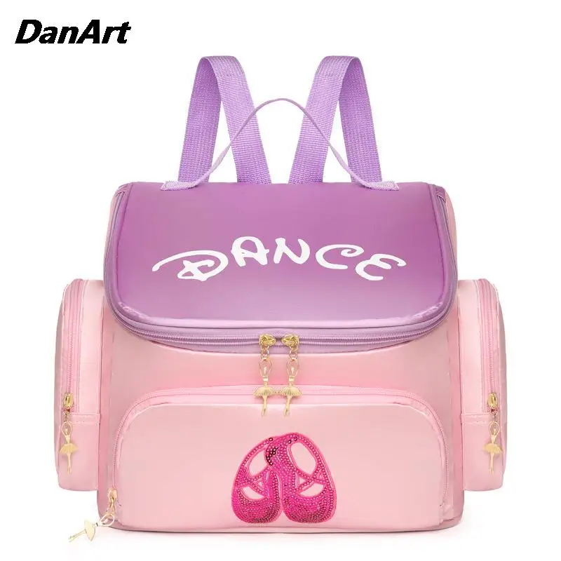

Детский спортивный рюкзак для латиноамериканских танцев, сумка для хранения балерин, Детская сумка на плечо для танцев, школьный портфель для студентов