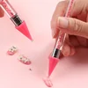 Double Head Nail Art Diamond Embroidery Drill Dot Painting Point Pen With Box Rhinestone Picker Wax Pencil Crystal Handle Tool 6