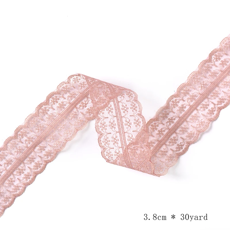 DIY 거즈 레이스 리본, 꽃다발 꽃 포장, 베이킹 선물, 30 야드