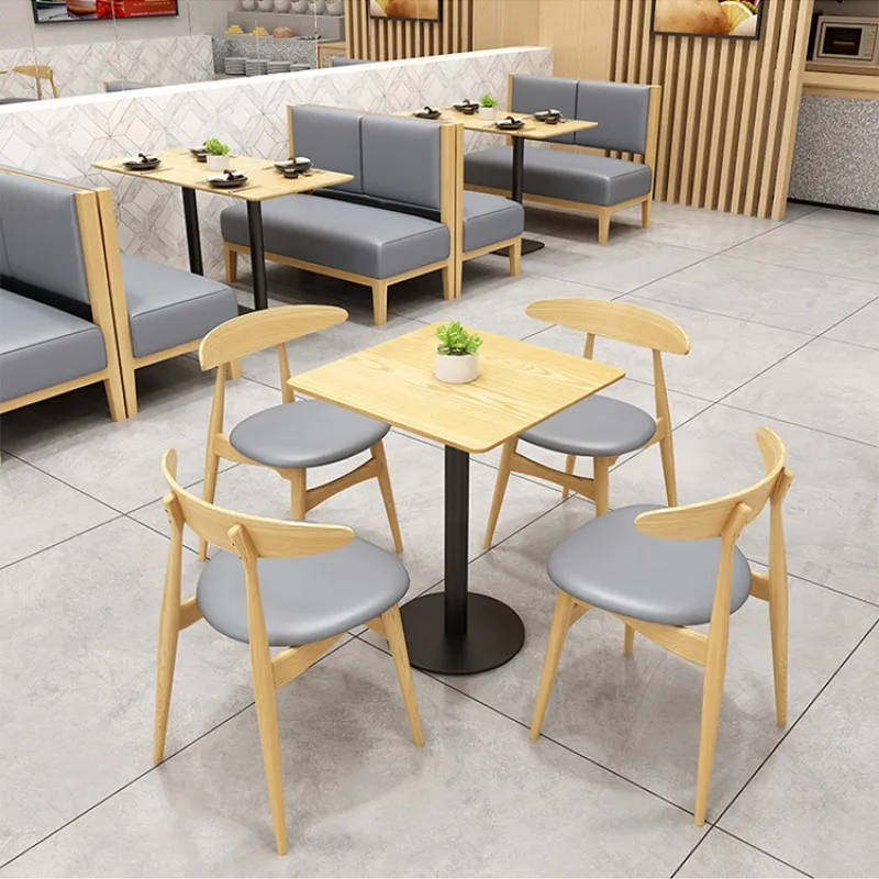 Fast Food Table Chair Set Furniture Restaurant Furniture Booths Cafe Table Chair Set