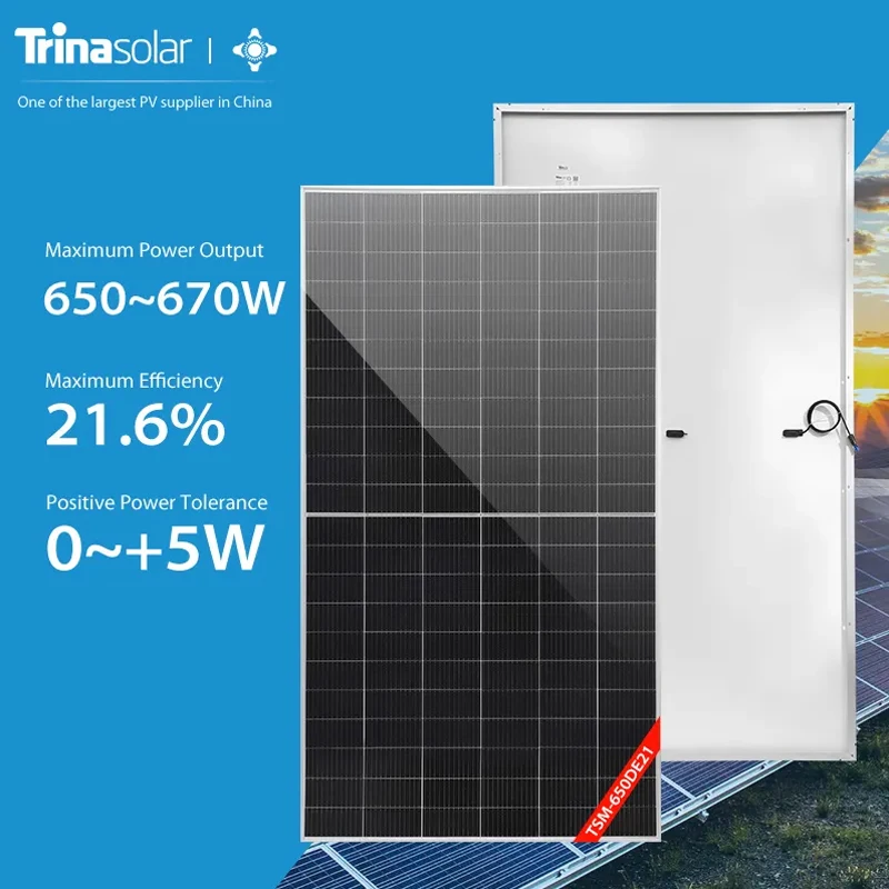 Trina Solar Vertex Pannello Monocristallino 650W 655W 660W 665W 670W Pannelli Solari Prezzo