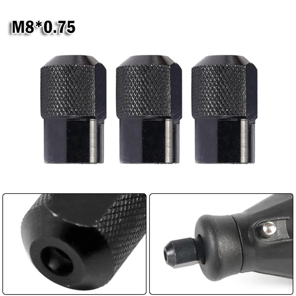 

3pcs Mini Drill Chuck Set M8X0.75mm Chuck Nut For Rotary Tool Chuck Nut +Zinc Alloy Wrench Electric Mill Accessories