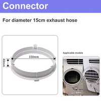 Connecteur de tuyau d'évacuation pour climatiseur portable, adaptateur de raccord pour port d'évacuation de climatisation, pièces de conduit de ventilation 5