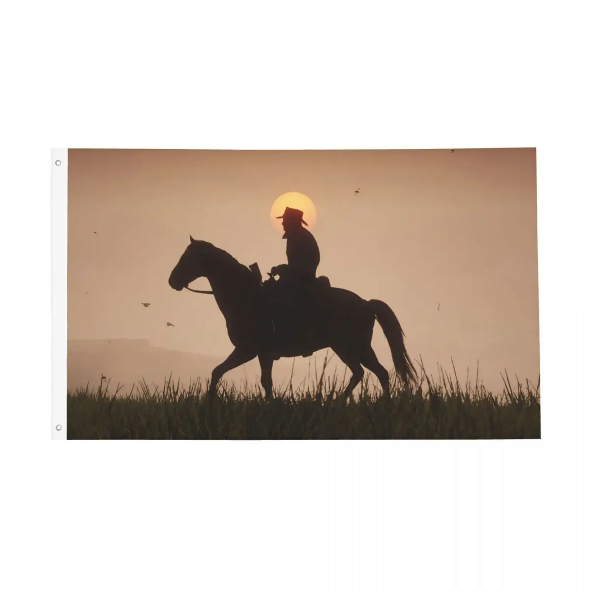 Red Dead Redemption 2 Rdr2 Flag Outdoor Banner 2 Grommets Us West Cowboy Decoration Vivid Color 2X3 3X5 4X6 Ft Flags