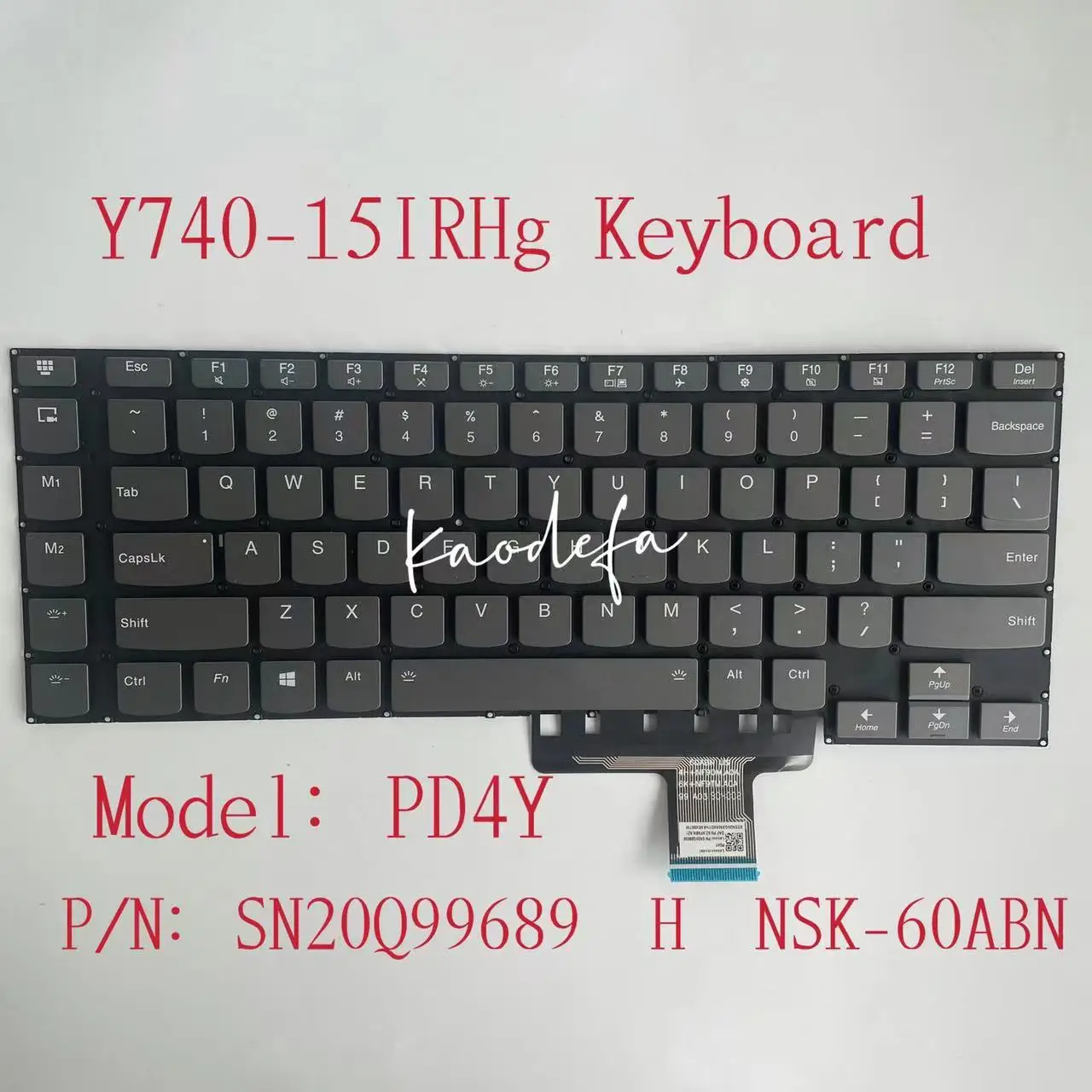 Per Lenovo Legione Y730-15Ich Y740-15Ichg Y740-15Irh Y740-15Irhg Tastiera Americana Pdpd4Y Nsk-60Abn Rgb Retroilluminato