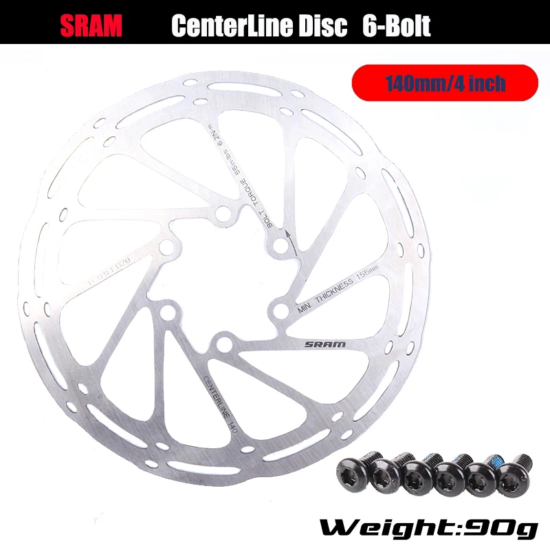Sram中心線ディスクブレーキローター6ボルト200ミリメートル180