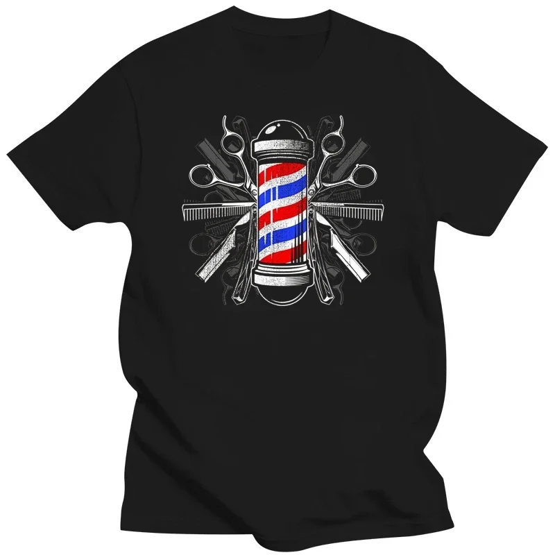 2019 Nieuwe Zomer Cool T-Shirt Kappers Paalschaar Tondeuse Kam T-Shirt-Kapper T-Shirt Katoen T-Shirt