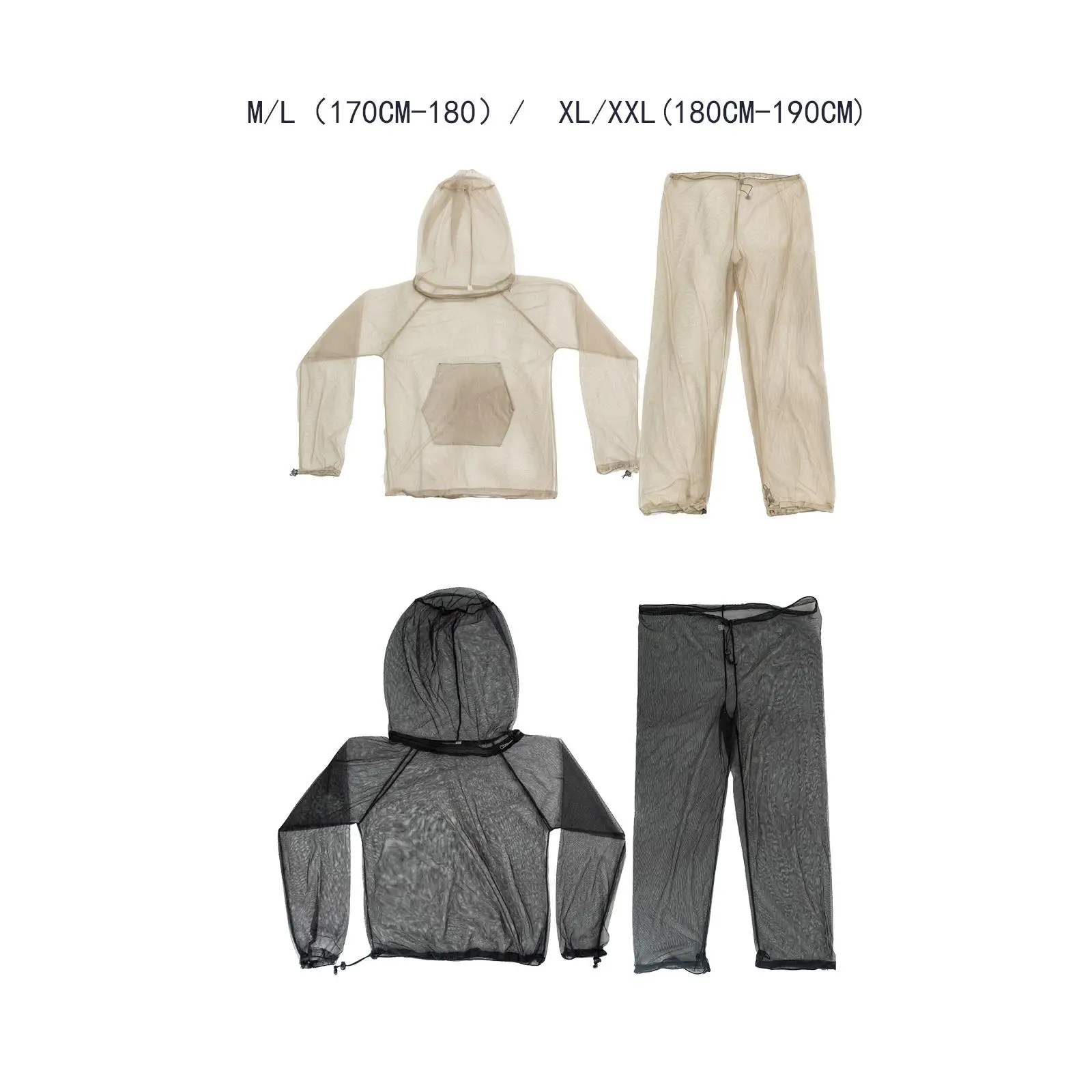 Aventik No-See-Um Mesh Mosquito Suit - Full Body Bug Jacket & Pants For Outdoor Protection