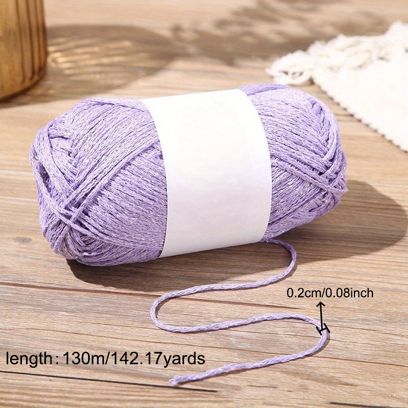 3.52oz Colorful Shiny Thread, Colorful Shiny Thread, Medium Thick Thread, Knitted Sweaters, Vests, Cushions And Other Crafts 3