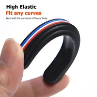 2/4PCS Car Door Anti-collision Strip Auto Door Edge Bumper Protector Strip Corner Guard Rearview Mirror Anti-scratch Stickers 6