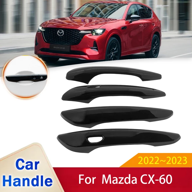 Gloss Black Carbon Fiber Chrome Door Handle Cover Sticker for Mazda CX60 CX  60 CX-60 KH 2022 2023 Car External Style Accessories - AliExpress