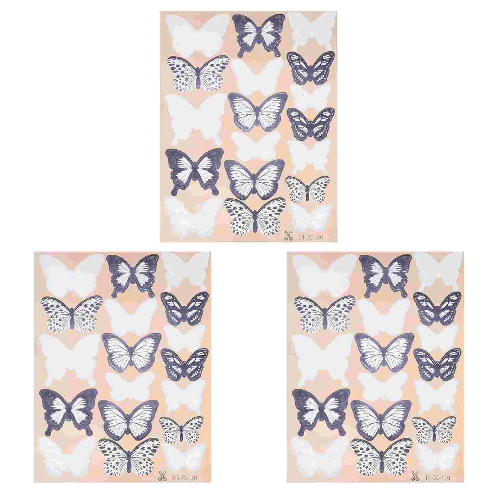 

3d Butterflies Wall Decal Nursery Wall Stickers Kids for Kids Room Bedroom Decor