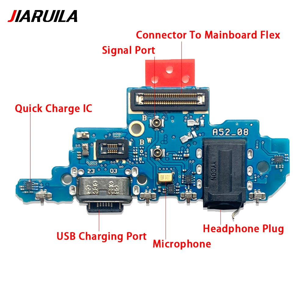 Universal USB Charging Port Dock Charger Connector Board with Micro Flex Cable