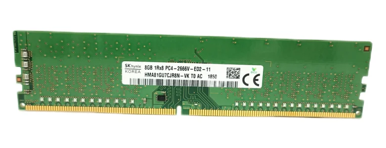Hynix DDR4 8GB 2666V PC4 2666MHz 1Rx8 Pure ECC UDIMM workstation