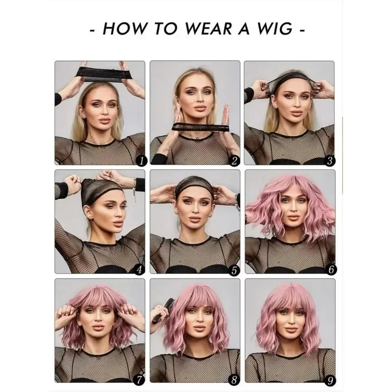 Ball Fashion Center Parted Bangs Langes glattes Haar Partykleidung Match Nature Perückenabdeckung Konzert Frau Kopfbedeckung Lange Stilperücke – Detail 8