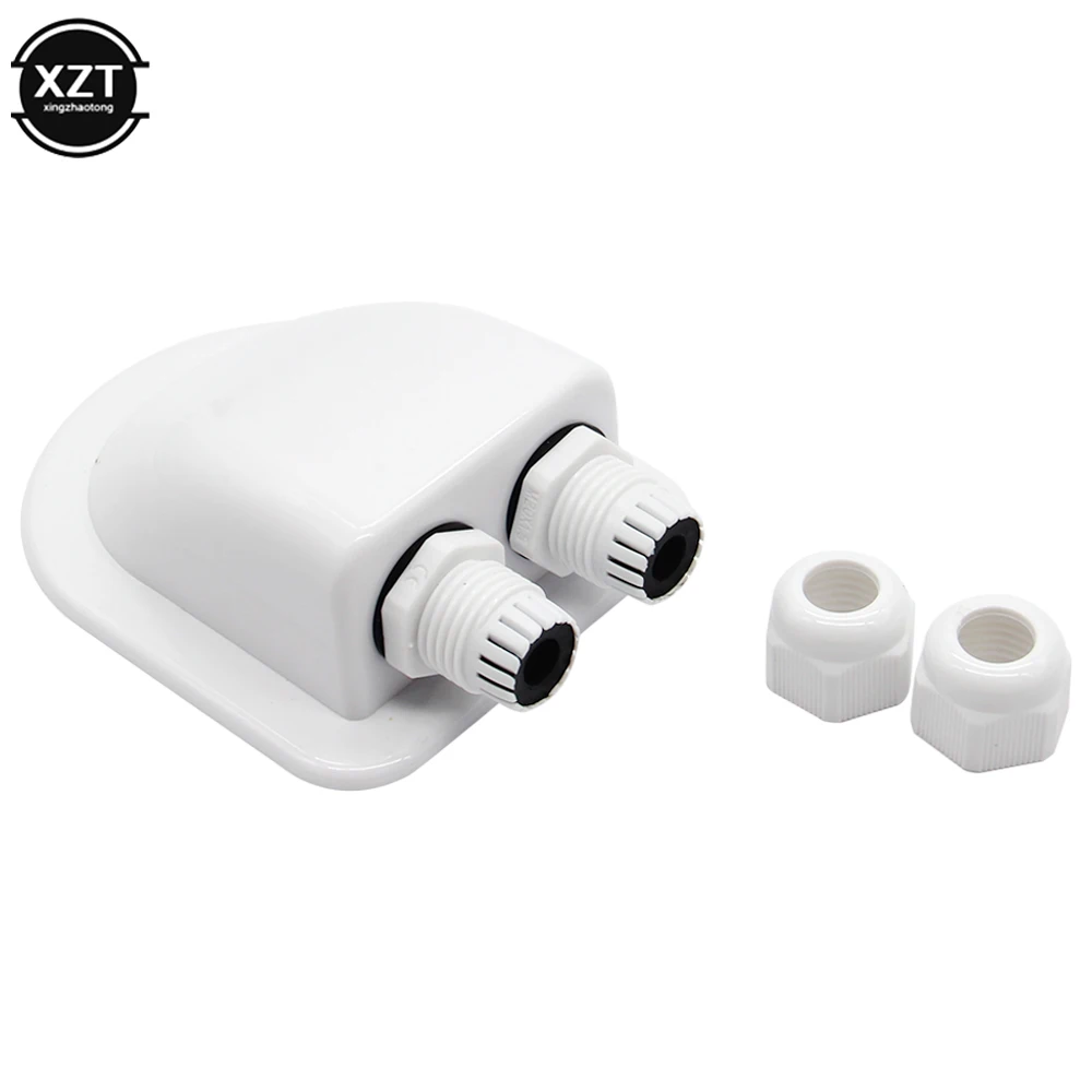 Waterproof Abs Junction Box solar junction box Double Cable Entry Gland For RV Camper Van Yacht Solar Panel Motorhomes Campervans Caravans Boats