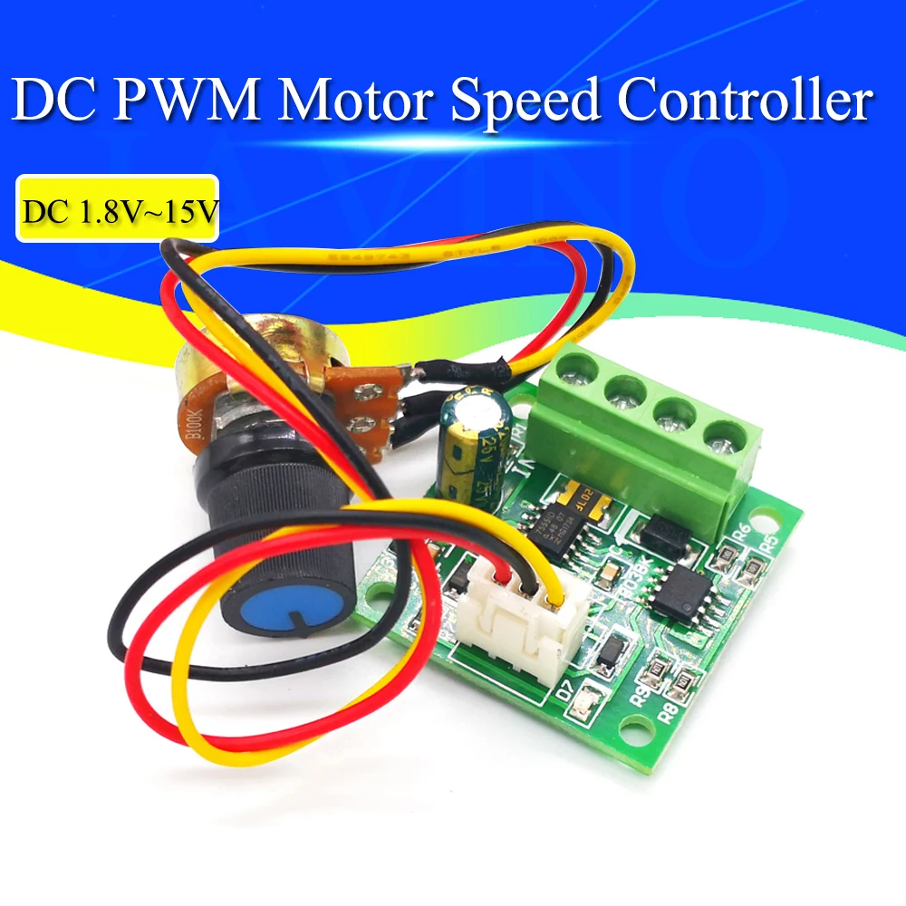 DC Motor Speed Controller PWM 1.8V to 15V 2A