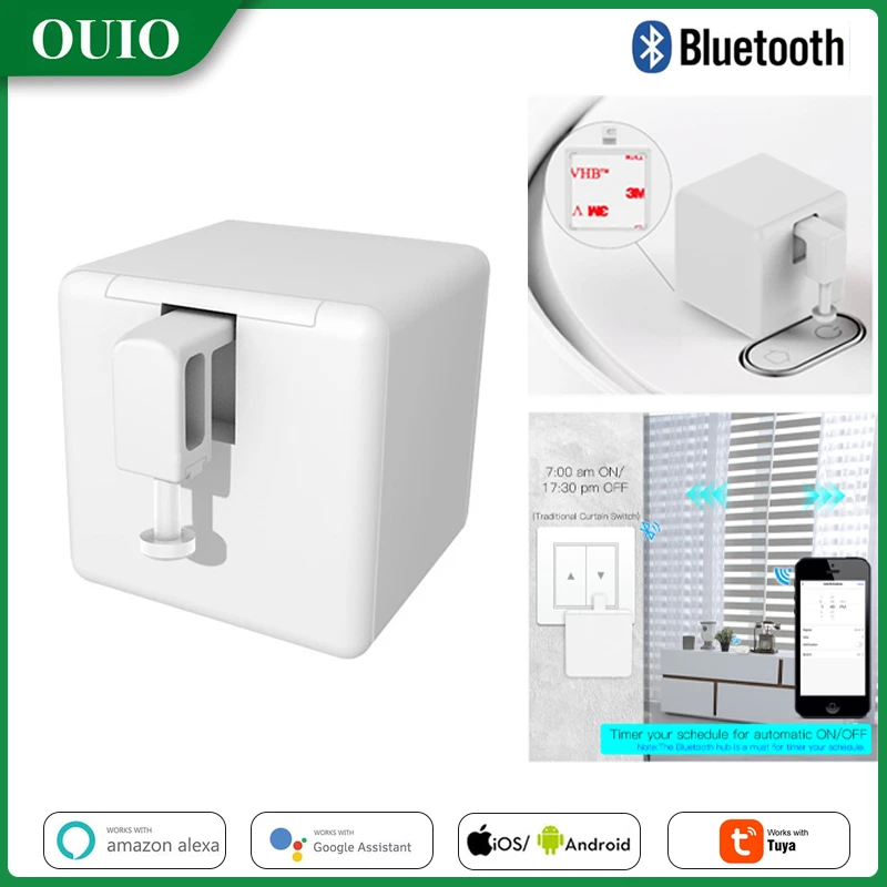 Tuya Bluetooth-compatible Smart Fingerbot Switch Button Pusher Remote Control Smart Home Voice Control For Alexa Google Home