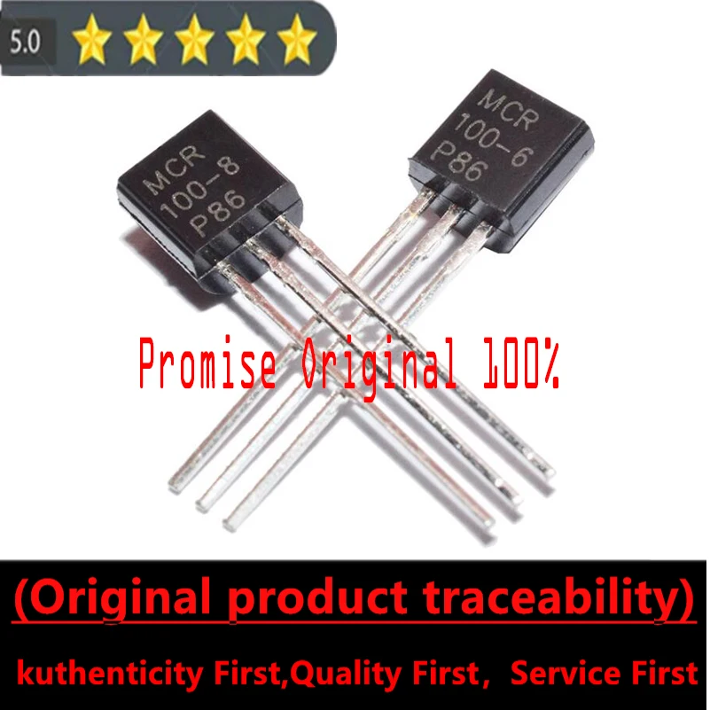 

Promise original 100% unidirectional thyristor MCR100-6 MCR100-8 0.8A600V TO-92 thyristor