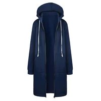 2025 Women's Autumn Winter ThickenHoodies Parkas Loose Hooded Jackets Zipper Pocket Maxi Size Sweatshirt Sports Dresses Outwear 5
