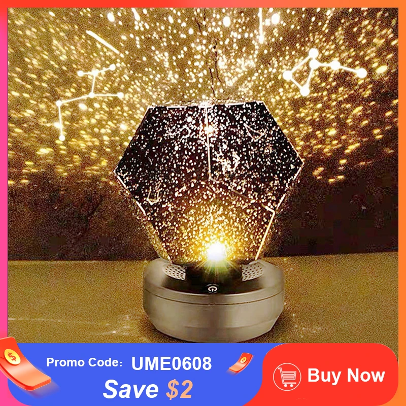 Galaxy Star Projector Starry Sky Children's Night Light Photography Lamp Led Lights Room Decor Lights Decoration Remote Control Night Lights