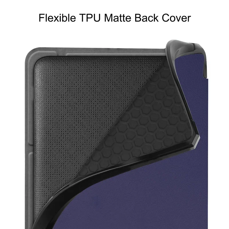 Capa Inteligente para Funda Kobo Libra Case de Couro do Plutônio Tpu Volta Fold Suporte Capa Protetora para Kobo Libra Case com Sono Wake - Imagem 2