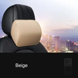 Enhance Your Driving Comfort with a Memory Foam Neck Rest Pillow! (Beige)