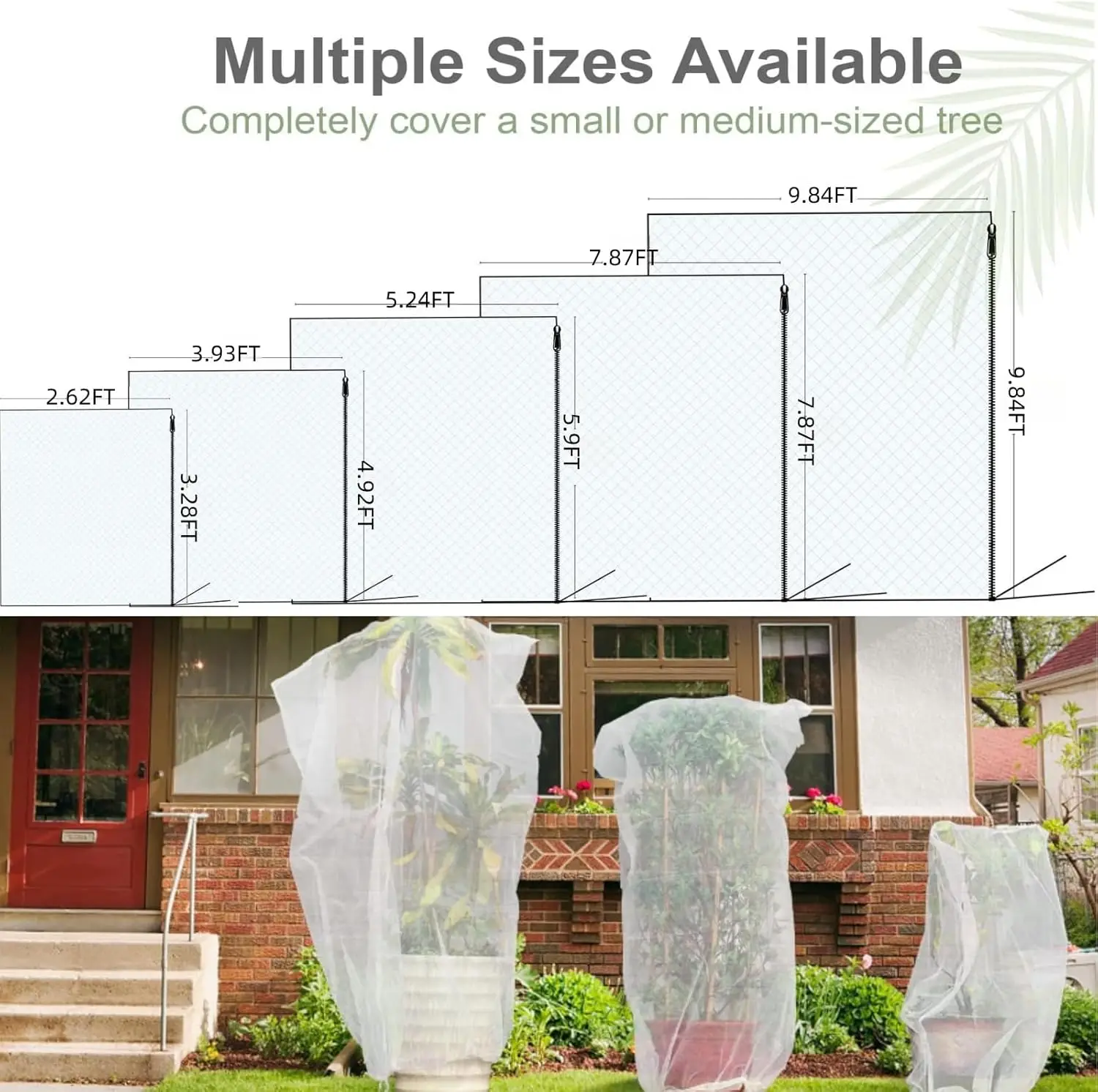Plant Protection Bag 1PC Netting Mesh for Fruit Vegetable Tree plant netting plant insect netting fruit protection bags fruit protection bag plant protection bag