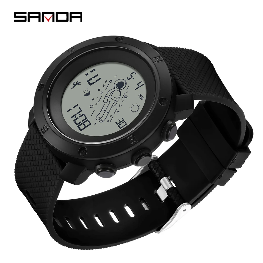 2023 Fashion Digital Men's Watches Luxury Men's And Women's Student Watch Electronic Male Clock Reloj Hombre SANDA  2128 2023 electronic meter vehicle watch multi functional car clock for mercedes benz v class vito w447 v260