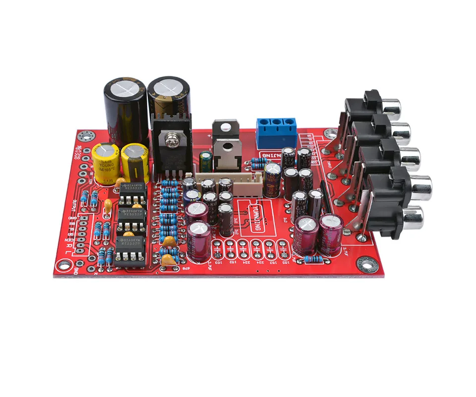 volume pré-amplificador display lcd 5.1 volume áudio