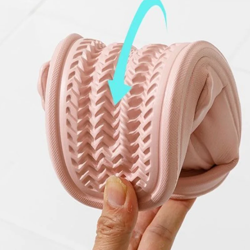 Men's Cloud Slides Pillow Slides, Casual Non Slip Slippers, Open Toe Shoes For Indoor Outdoor Beach Shower, Spring And Summer