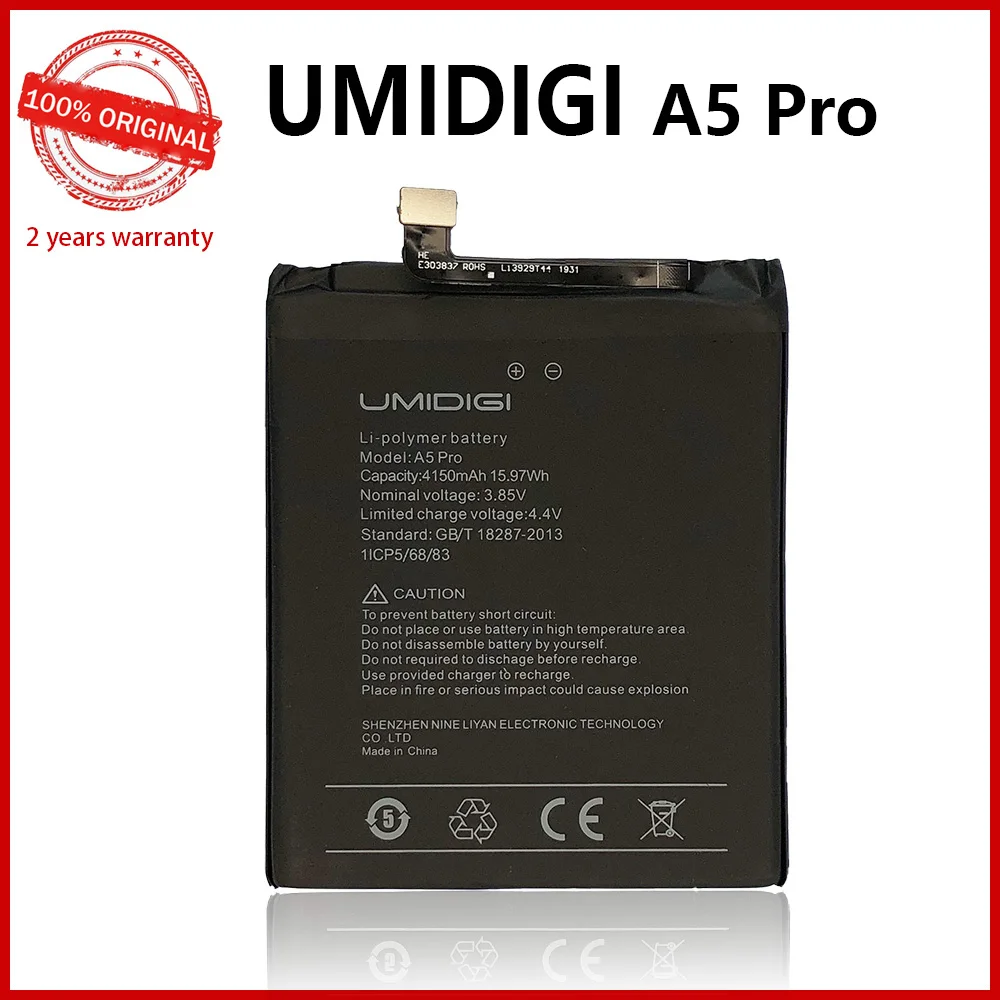 New 100% Original 3300mAh Phone Battery For UMI Umidigi A5 A5 Pro High Capacity Batteries With Tools+Tracking Number
