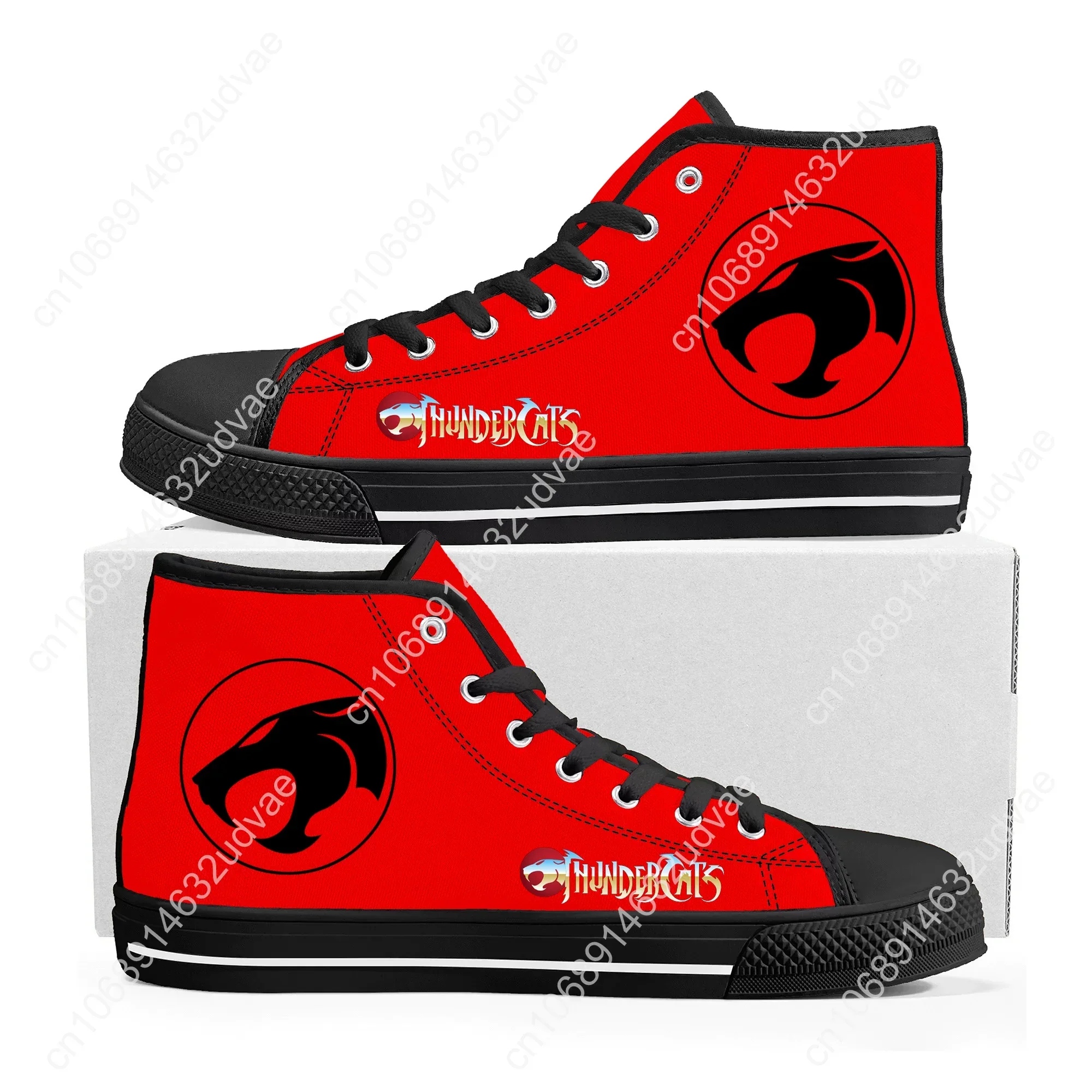 Thundercats Anime Cartoon High Top Sneakers Mens Womens Teenager High Quality Canvas Sneaker Casual Couple Shoes Custom Shoe