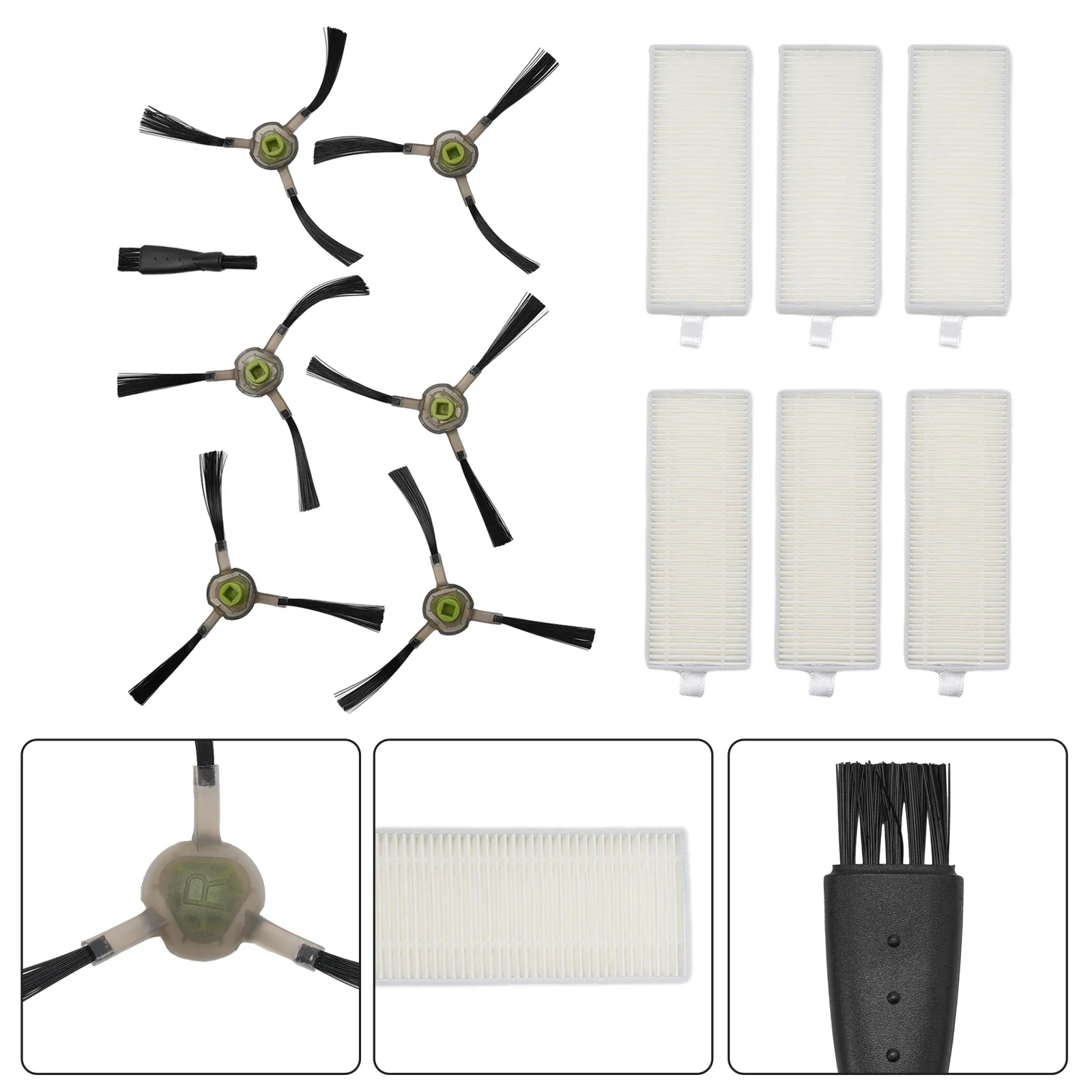 

Replacement Filter Side Brush For OKP Life K2 K3 K4 K5 For M210 M210S M210B M213 Robot Vacuum Cleaner
