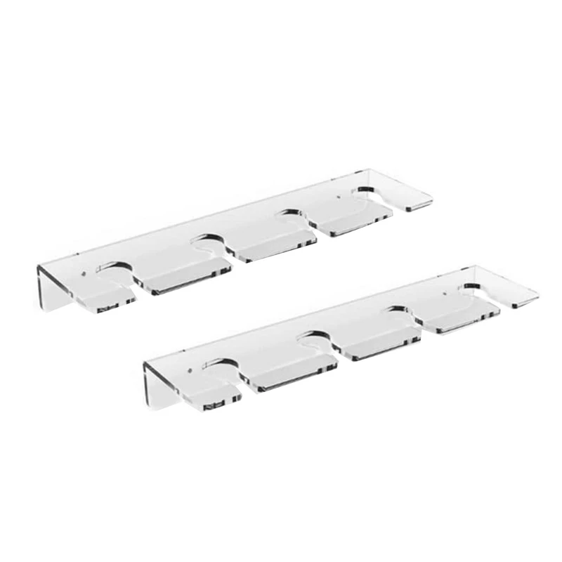 2 PCS Wine Glass Holder Wall Mounted Cup Holder Wine Glass Hanging Rack Acrylic Kitchen Cupboard Bar Organizer Hanger