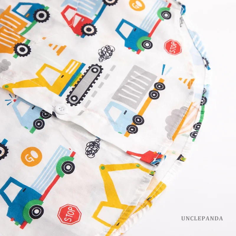 Spring Autumn New Children's Shirt Long Sleeve Top Cartoon Casual Vest Baby Jacket Midsize Little Boys Girls Clothing