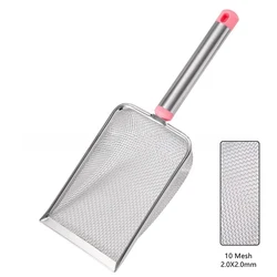 Stainless Steel Fine Mesh Non-Stick Litter Scoop - 2.8X2.8mm (Pink)