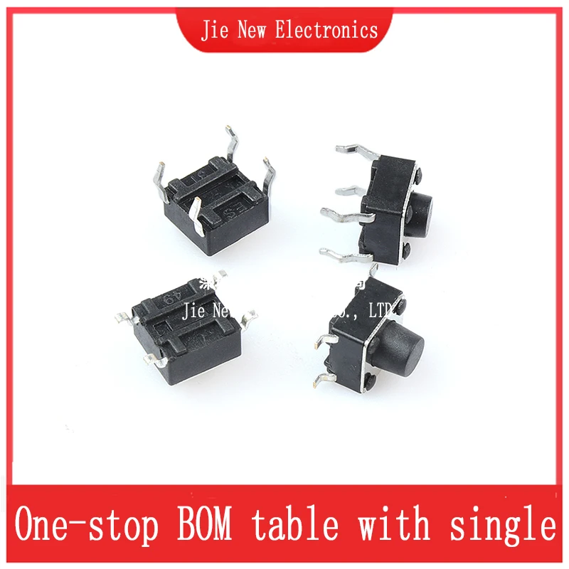 Tactile Push Button Switch 1000PCS 4Pin 6*6 Micro Tact Push Button Switches