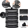 2/4/6/8 Layer Herbs Drying Net Folding Dry Rack Breathable Hanging Mesh Basket Flowers Buds Plants Dryer with Zipper Handle 2