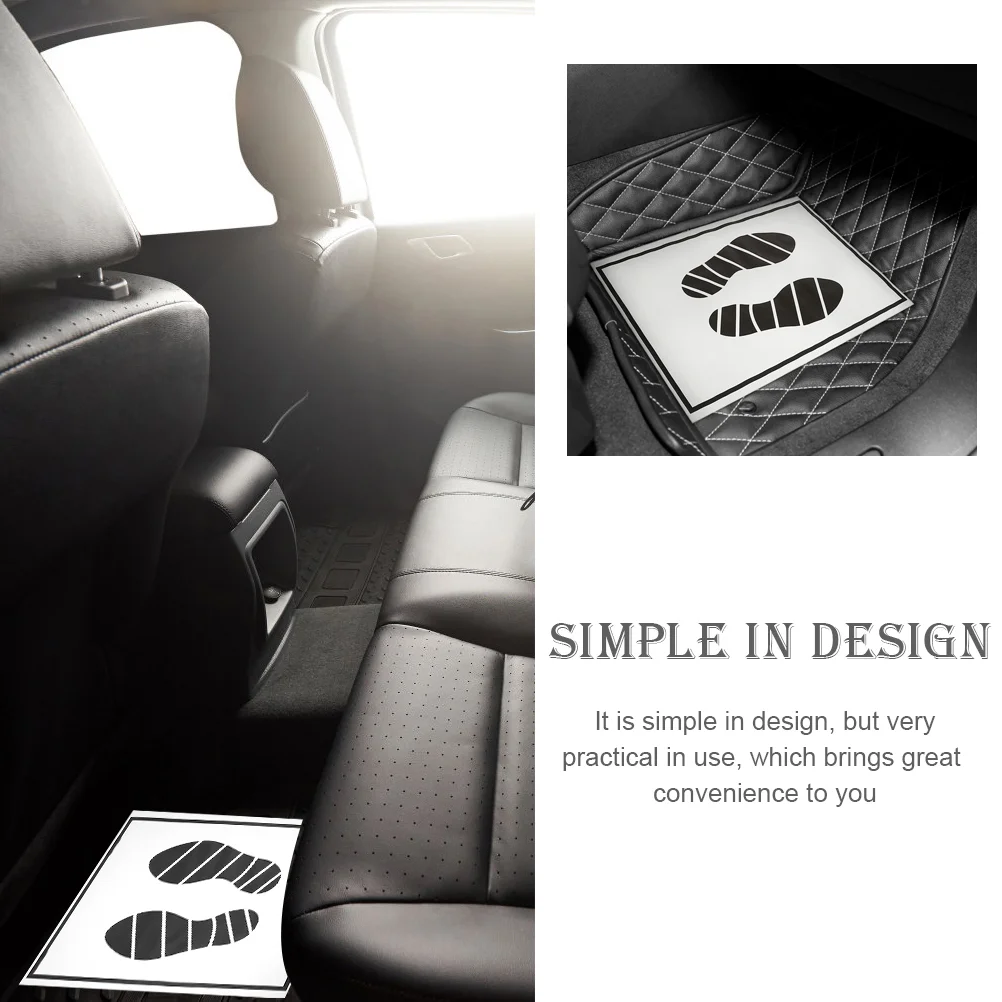 Disposable Car Floor Mats Floor Mats 25 pcs Portable Paper Vehicle Foot Pads For Protection