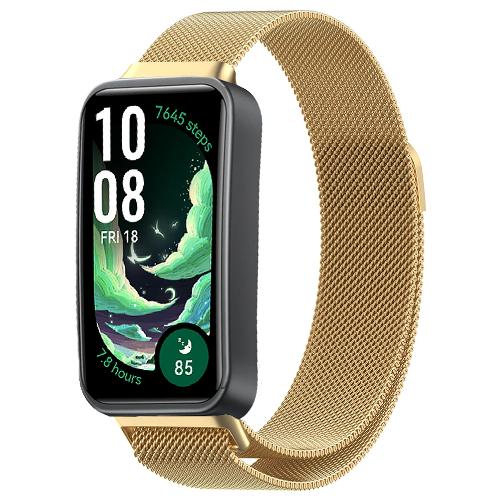Breathable Milanese Loop Metal Magnetic Bracelet Strap