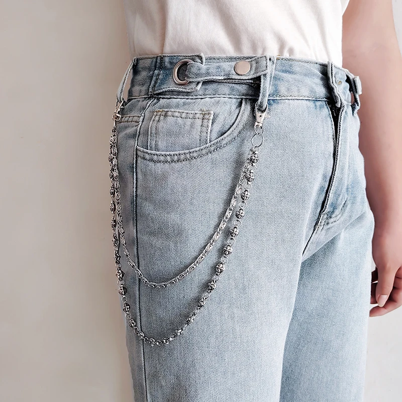 Catena per Pantaloni Catena for pantaloni a doppio strato stile Hip Hop con lettera D Accessori personalizzati for prestazioni di moda per Uomo e Donna