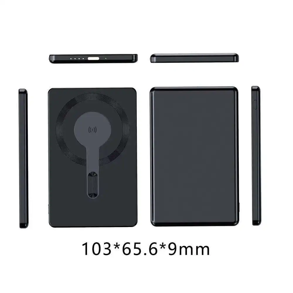 Xilecaly Thin Power Bank 5000mAh Magnetic Wireless Charger External Battery PD 20W Fast Charging PowerBank For Magsafe iPhone 16 6
