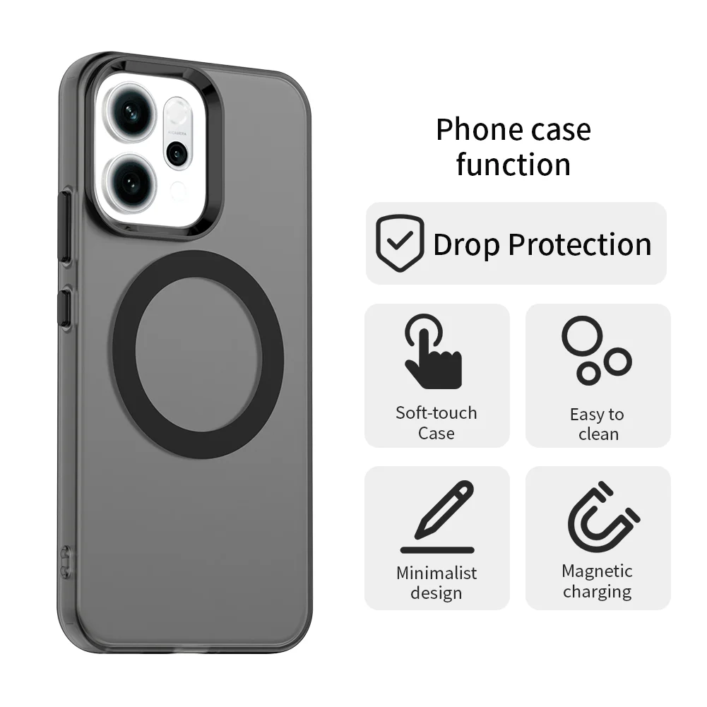 Luxury Skin Feel Candy Magnetic Back Cover for OPPO Reno - Limited Edition Case
